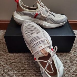 Sorel Explorer Defy Low Sneakers, Chalk/Sea Salt.